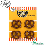 Yup! Supermarket Bag Clip Set of 4 - Pretzels
