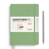 Leuchtturm1917 2027 Agenda - Weekly, A5 Hardcover, Sage