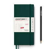 Leuchtturm1917 2027 Agenda - Weekly, Wallet Hardcover, Forest Green
