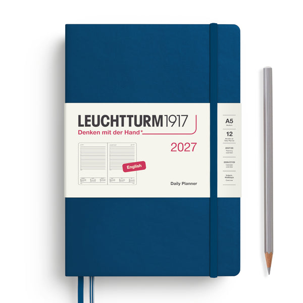 Leuchtturm1917 2027 Agenda - Daily, A5 Hardcover, Indigo