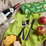 Danica Roll Up Utensil 5pc Set - Avocados