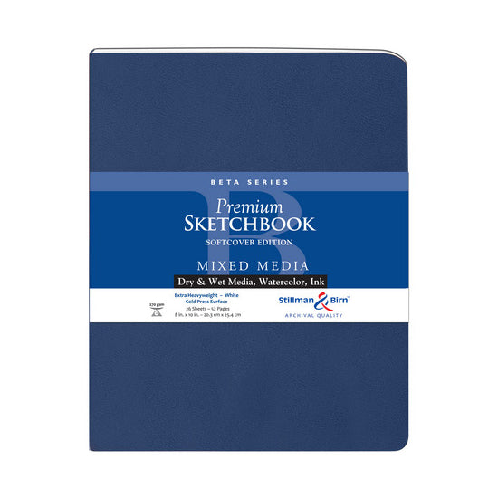 Stillman & Birn Mixed Media Soft Cover Sketchbook 270gsm, 8x10"