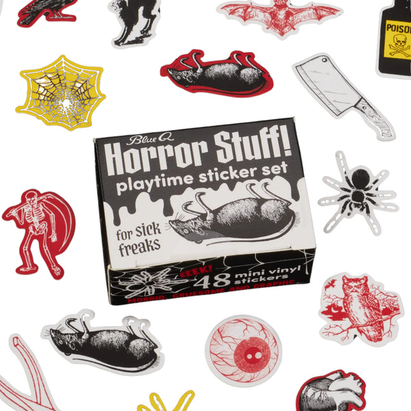 Blue Q Playtime Sticker Set - Horror Stuff