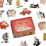 Blue Q Playtime Sticker Set - These Cats Are Up To Something!