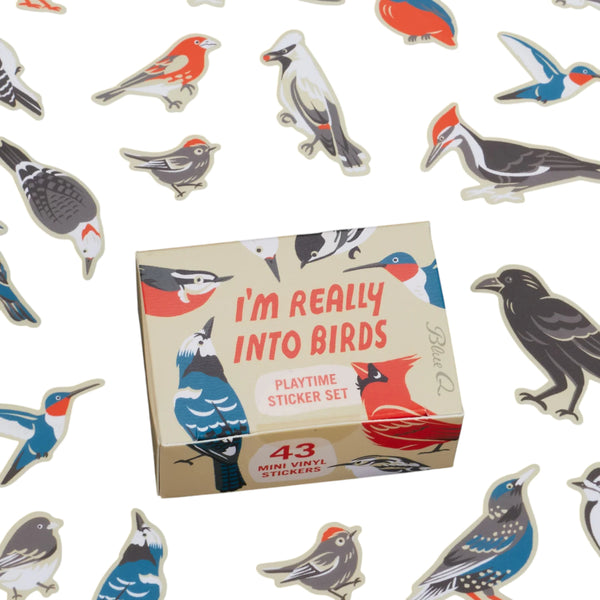 Blue Q Playtime Sticker Set - I'm Really Into Birds
