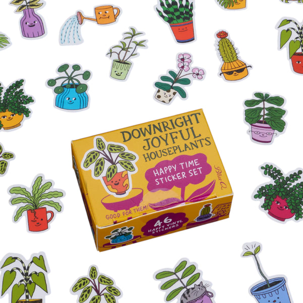 Blue Q Playtime Sticker Set - Downright Joyful Houseplants