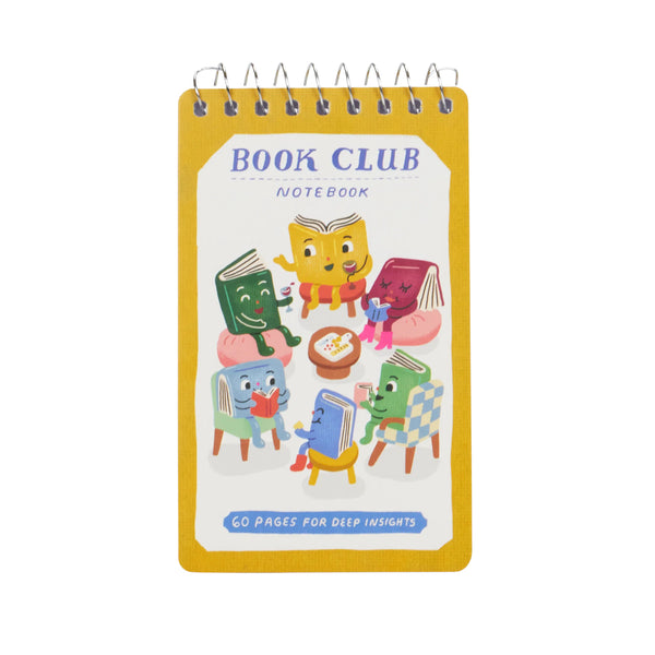 Blue Q Blank 3" x 5" Top-Coil Notebook - Book Club