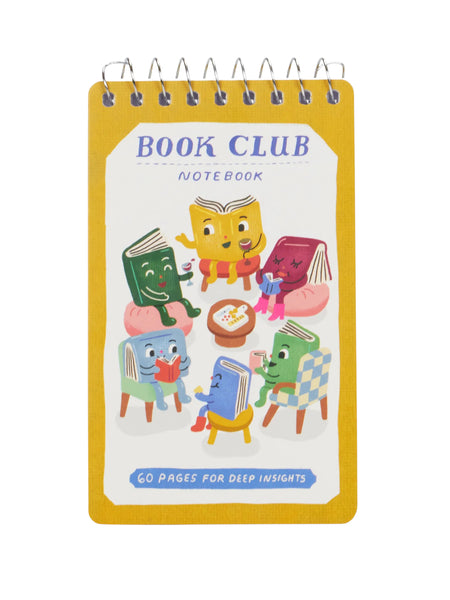 Blue Q Blank 3" x 5" Top-Coil Notebook - Book Club