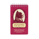 Blue Q Blank 3" x 5" Top-Coil Notebook - Nicknames For My Cat