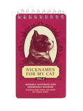 Blue Q Blank 3" x 5" Top-Coil Notebook - Nicknames For My Cat
