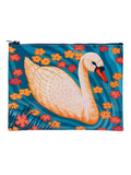 Blue Q Recycled Zipper Pouch - Swan