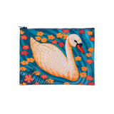 Blue Q Recycled Zipper Pouch - Swan
