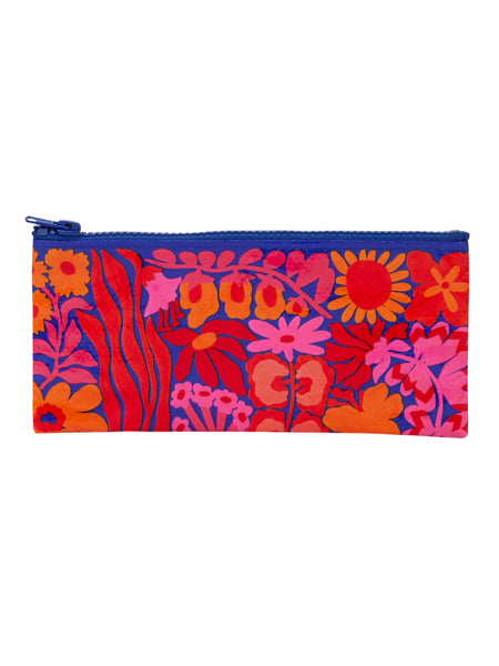 Blue Q Recycled Pencil Case - Bright Blooms