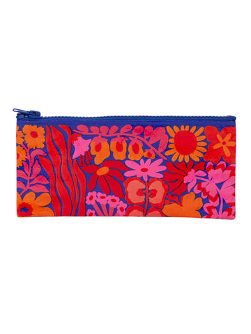 Blue Q Recycled Pencil Case - Bright Blooms