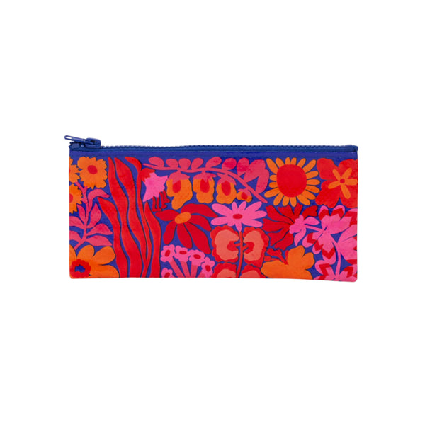Blue Q Recycled Pencil Case - Bright Blooms