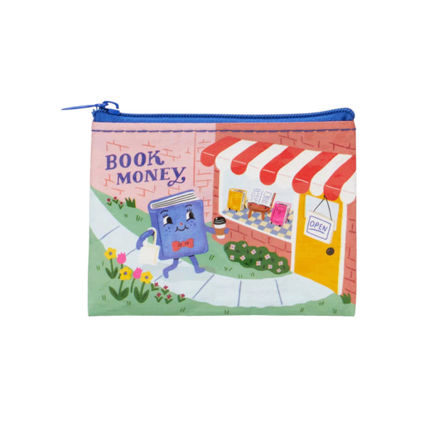 Blue Q Recycled Coin Purse - Book Money