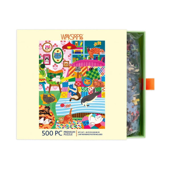 Werkshoppe 500pc Puzzle - Cat Nap Stories