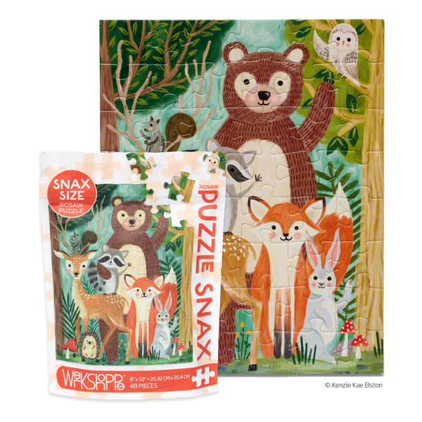 Werkshoppe 48pc Puzzle Snax - Woodland Cuties