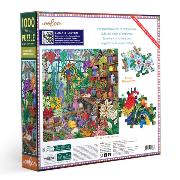 eeBoo 1000pc Puzzle - Alchemist's Greenhouse
