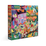 eeBoo 1000pc Puzzle - Autumn Cottage
