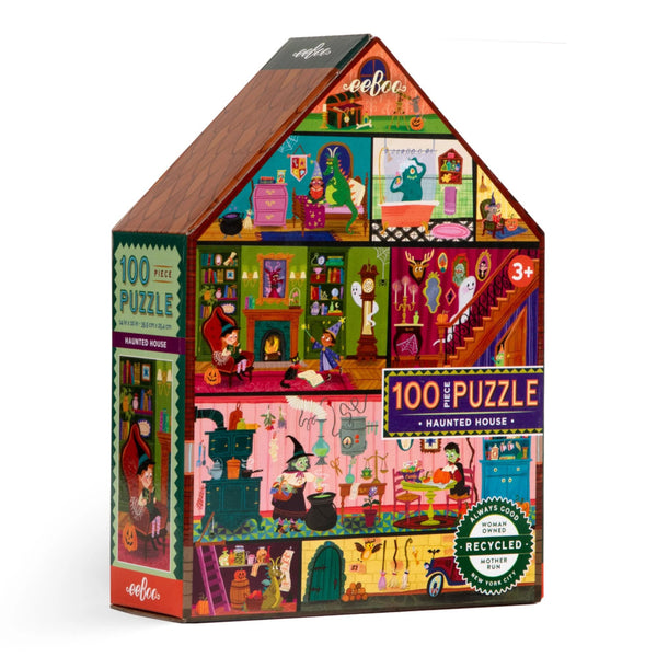eeBoo 100pc Puzzle - Haunted House