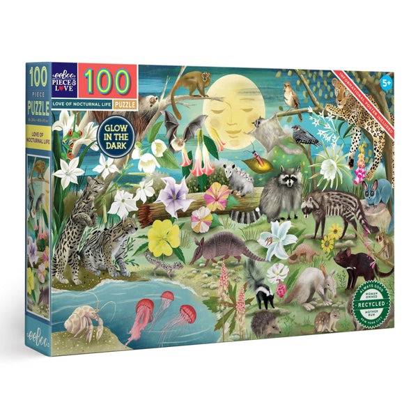 eeBoo 100pc Puzzle - Love Of Nocturnal Life
