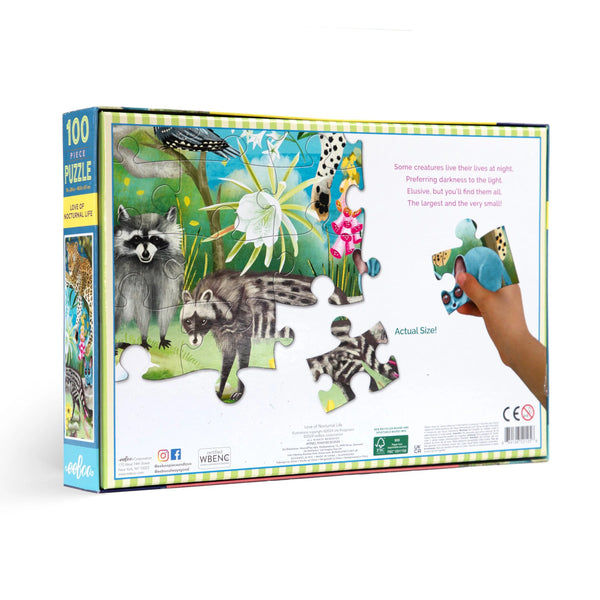 eeBoo 100pc Puzzle - Love Of Nocturnal Life