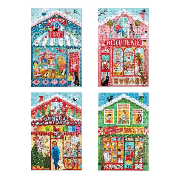 eeBoo 100pc Puzzle: Christmas Market Assortment
