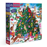 eeBoo 1000pc Puzzle - Christmas Songbirds
