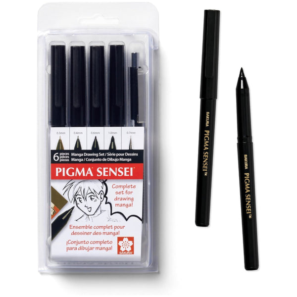 Sakura Pigma Sensei 6pk Manga Drawing Set