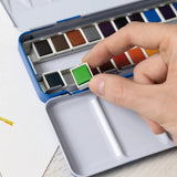 Milan Empty Metal Palette, Holds 12 Half Pans