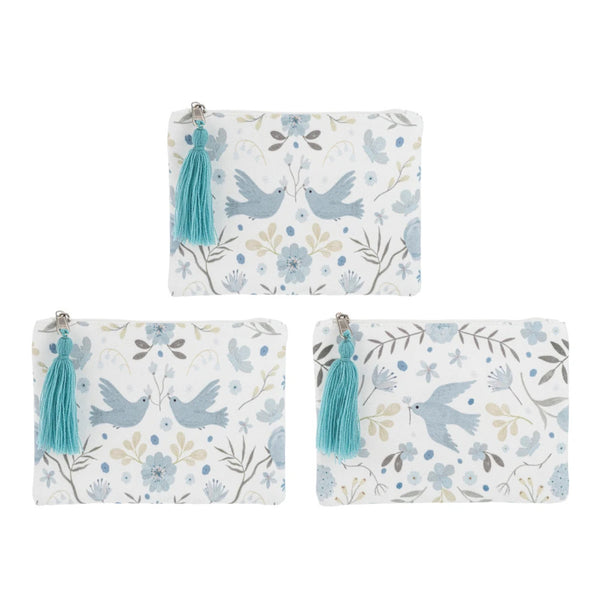 Ganz Zipper Pouch 5x7" - Botanical Birds, Assorted