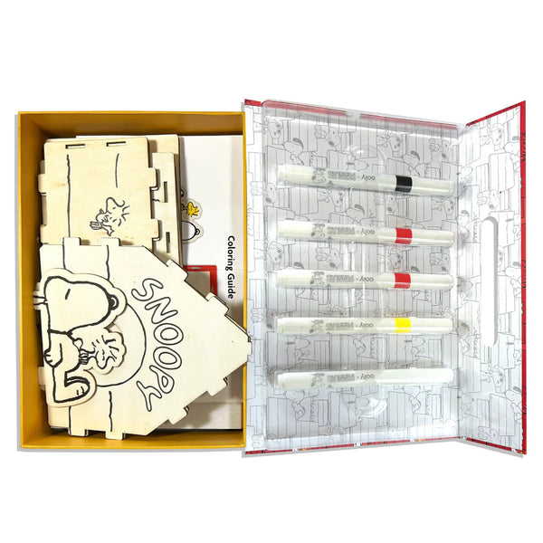 Ooly x Peanuts Colour-In Wooden Birdhouse Kit