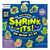 Ooly Shrink-Its! DIY Shrink Art Kit - Glow Buddies, 20 Charms