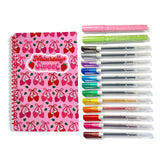 Ooly Strawberry Sugar Writing Kit 15pc Notebook, Scented Pens & Highlighters