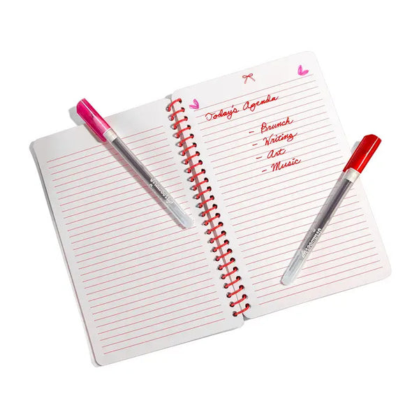 Ooly Strawberry Sugar Writing Kit 15pc Notebook, Scented Pens & Highlighters