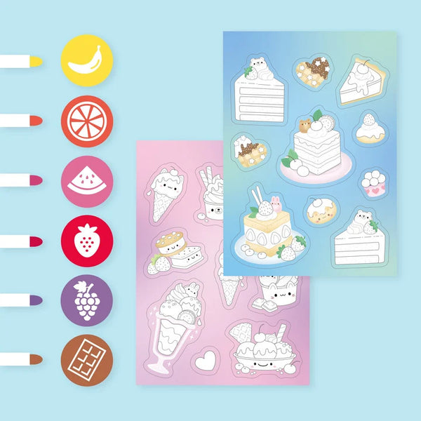 Tiger Tribe Scented Stacks Of Stickers Kit - Dreamy Desserts
