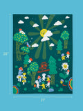 Blue Q Dish Towel - The Joy Of Mushrooms