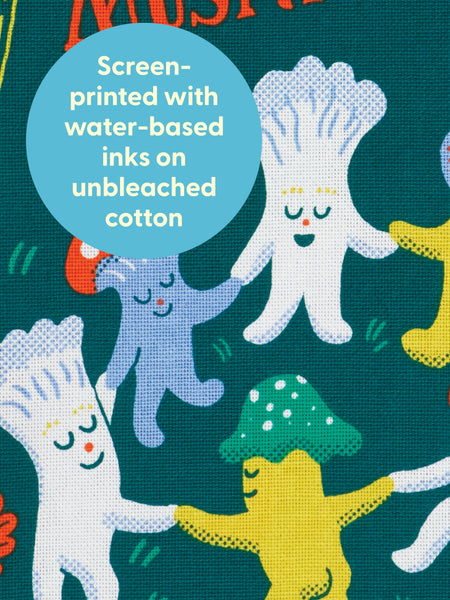 Blue Q Dish Towel - The Joy Of Mushrooms