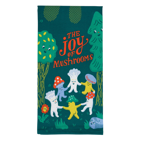 Blue Q Dish Towel - The Joy Of Mushrooms