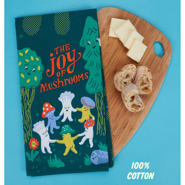 Blue Q Dish Towel - The Joy Of Mushrooms