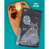 Blue Q Dish Towel - You Gonna Eat That? Raccoon