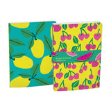 Roger la Borde A5 Softback Notebook Set of 2 - Cute Fruit