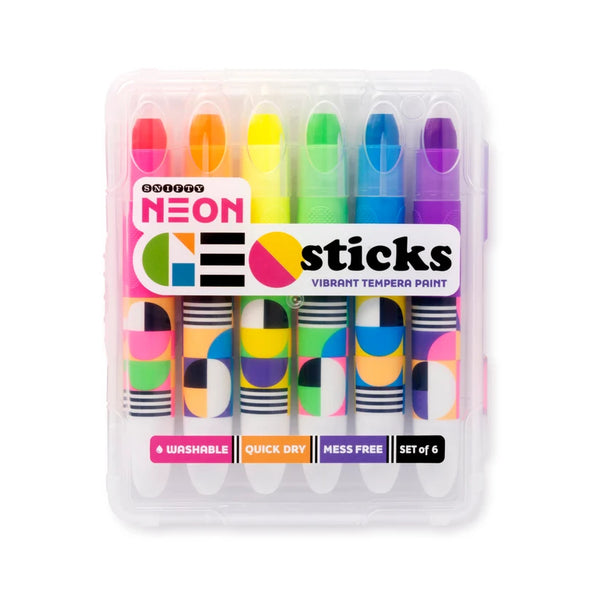 Snifty Geo Sticks Paint Sticks 6pk - Neon