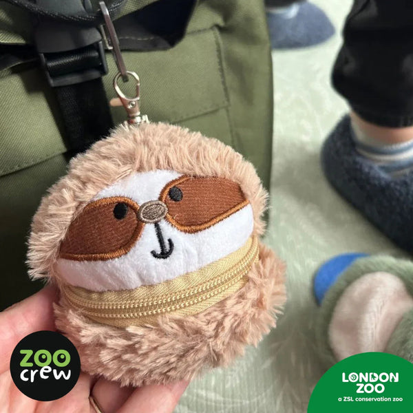 Make Believe Ideas Zoo Crew Zippazoo Bag Buddies Pouch - Sloth