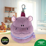 Make Believe Ideas Zoo Crew Zippazoo Bag Buddies Pouch - Pygmy Hippo
