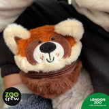 Make Believe Ideas Zoo Crew Zippazoo Bag Buddies Pouch - Red Panda
