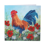 Crystal Art Card Kit - Cockeral in the Field
