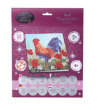 Crystal Art Card Kit - Cockeral in the Field