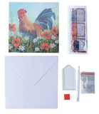 Crystal Art Card Kit - Cockeral in the Field